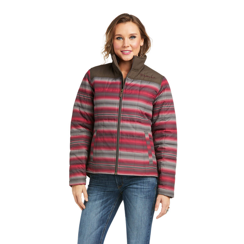 Ariat Jacke Damen - Crius Insulated DunkelBraun/Rot ( UPHOA-0653 )